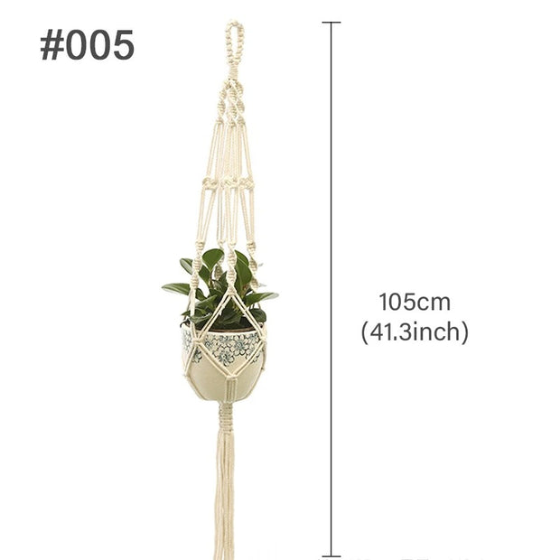 Boho Macrame Plant Hanger - Indoor Outdoor Decor