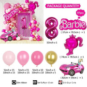 Royal Barbie Themed Balloon Garland Arch Kit (97PCS)