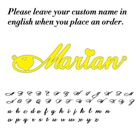 Personalized Name Necklace with Lip Chain - Custom Stainless Steel Jewelry