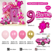 Royal Barbie Themed Balloon Garland Arch Kit (97PCS)