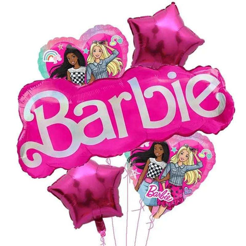 Royal Pink Princess Foil Balloon Set