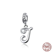 925 Sterling Silver Alphabet Pendant