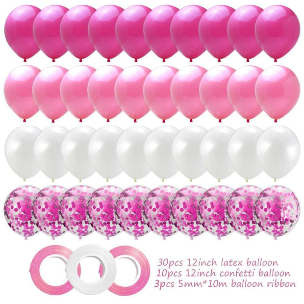 Royal Pink Princess Balloon Set for Barbie Fans