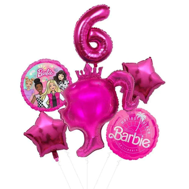 Royal Pink Princess Foil Balloon Set