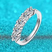 1.5CT D Color Moissanite Ring in White Gold