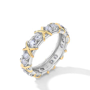 Eternal Radiance: D Color Moissanite Ring | 925 Silver | 18K White Gold Plated