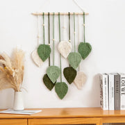 Handwoven Leaf Macrame Wall Hanging - Boho Home Decor