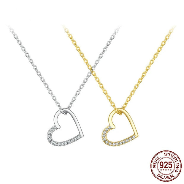 925 Silver Heart Pendant Necklace