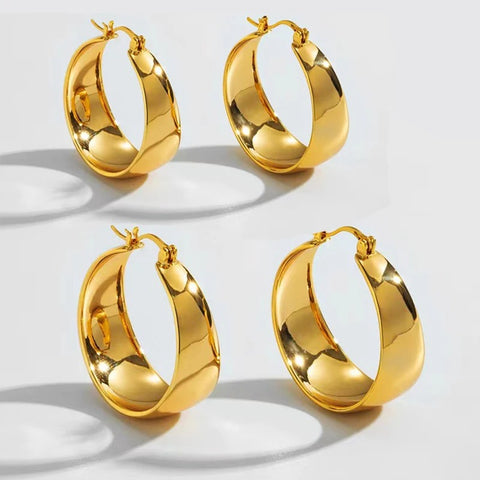 Circle Hoops - Punk Style Round Earrings