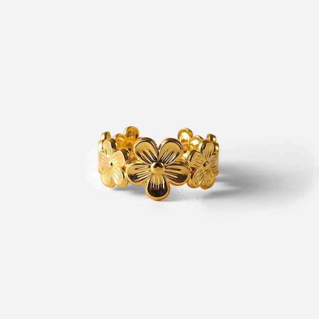 Flower Ring (18K Gold Plated)