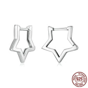 Sterling Silver Star Stud Earrings