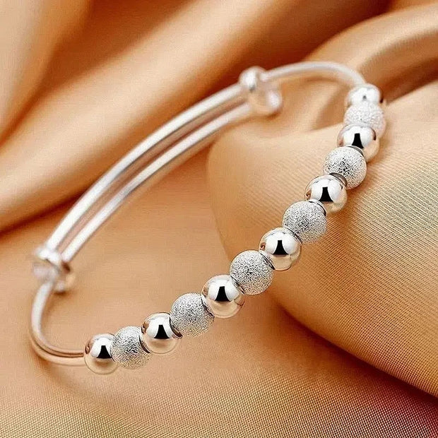 Silver Luxury Beads Bracelet