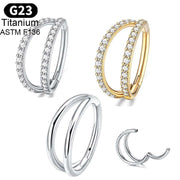 Titanium CZ Septum Clicker