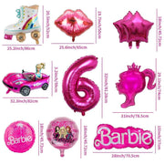 Royal Pink Princess Foil Balloon Set