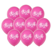 10pc Barbie Pattern Latex Balloons