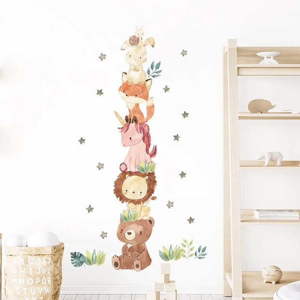 Cartoon Africa Animal Wall Stickers (2PC)