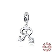 925 Sterling Silver Alphabet Pendant