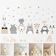 Cartoon Africa Animal Wall Stickers (2PC)