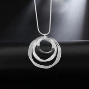 925 Sterling Silver Frosted Pendant