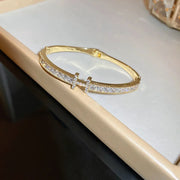 ZAKOL Luxury Zirconia Snake Bone Bangle