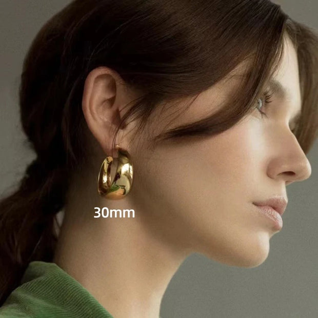 Circle Hoops - Punk Style Round Earrings