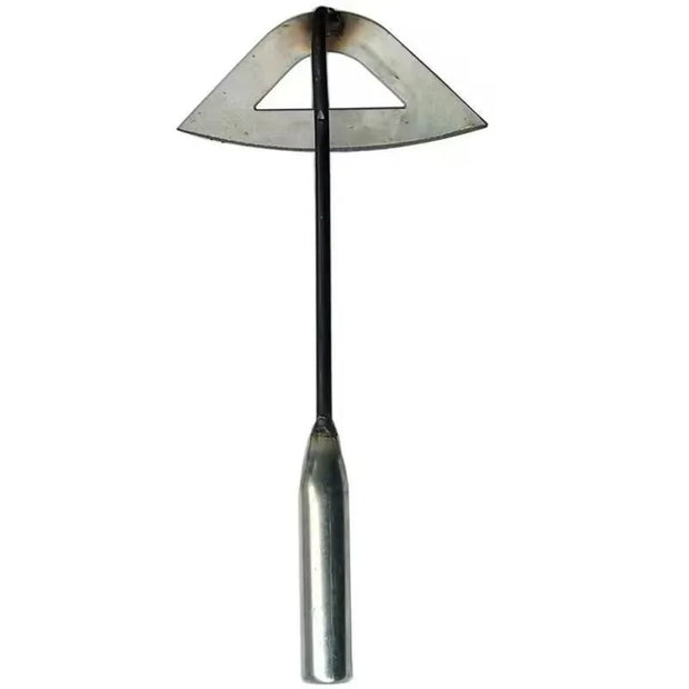 All-Steel Hardened Hollow Hoe - Handheld Weeding Rake - Garden Farm Tool