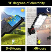 COB Solar Lights Outdoor - 72/108 LED - Motion Sensor - 3 Modes - Waterproof