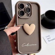 Cute INS Love Heart Personalized Name iPhone Case