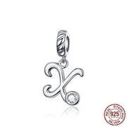 925 Sterling Silver Alphabet Pendant