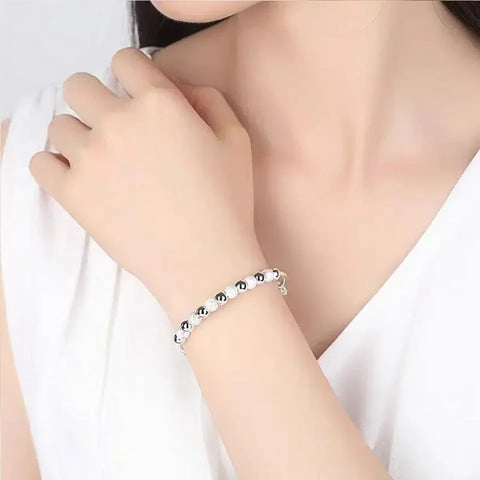 Silver Luxury Beads Bracelet