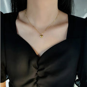 Trendsetter: Stainless Steel Gold Heart Necklace