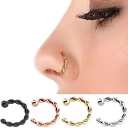 Faux C-Hoop Nose Ring