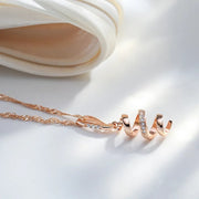 Rose Gold Geometry Necklace 585