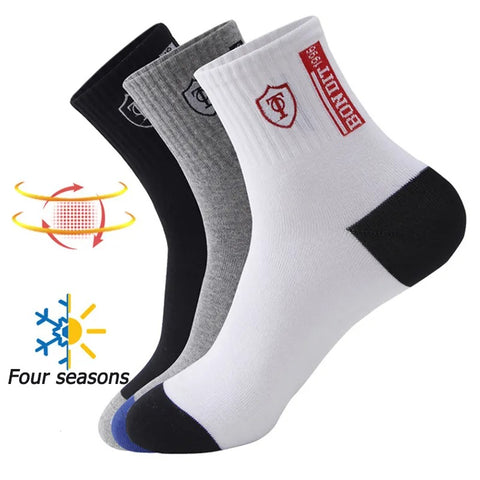 Men's Sweat-Absorbent Socks 5 Pairs