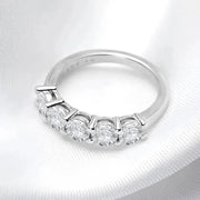 1.5CT D Color Moissanite Ring in White Gold