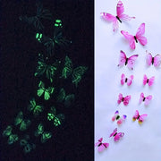 3D Luminous Butterfly Wall Stickers (12Pcs)