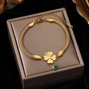 WALLA Gold Stainless Steel Women's CHARM Bracelet