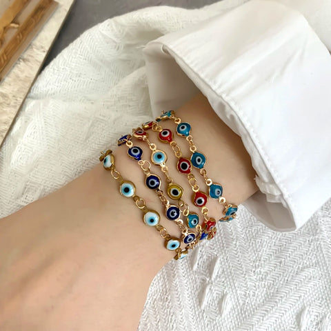 Lucky Turkey Evil Eye Bracelet