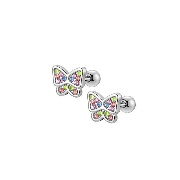 Butterfly Screwback Stud Earrings