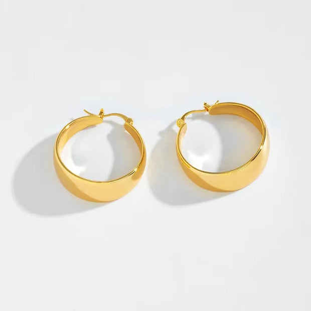 Circle Hoops - Punk Style Round Earrings