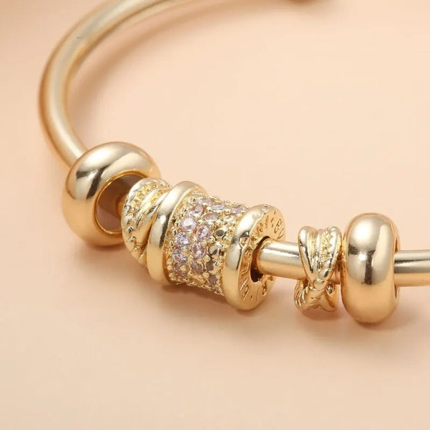 Gold Plated Cuff Bangle