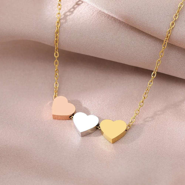 Charm and Elegance: Stainless Steel Sweetheart Necklace