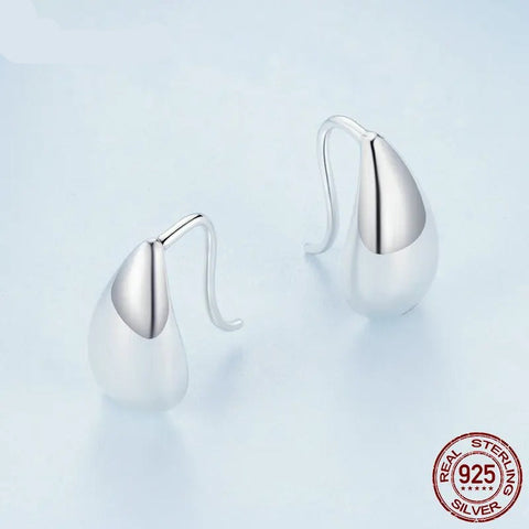 925 Sterling Silver Teardrop Stud Earrings