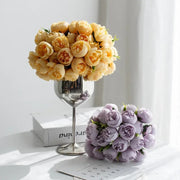 Peony Silk Flower Bouquet (27 Heads)