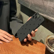 Black Love Heart iPhone Case - Shockproof Silicone Cover