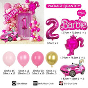 Royal Barbie Themed Balloon Garland Arch Kit (97PCS)