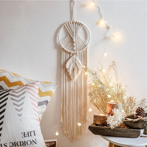 Boho Dream Catcher Macrame Wall Hanging