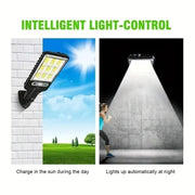 COB Solar Lights Outdoor - 72/108 LED - Motion Sensor - 3 Modes - Waterproof