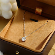 925 Silver VVS1 Moissanite Pendant Necklace