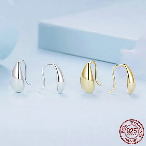 925 Sterling Silver Teardrop Stud Earrings